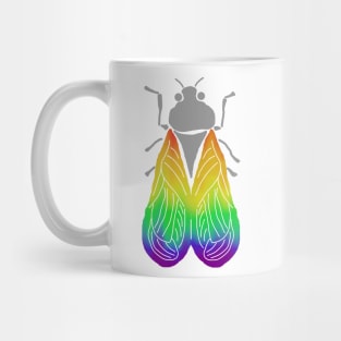 Rainbow-Winged Cicada Mug